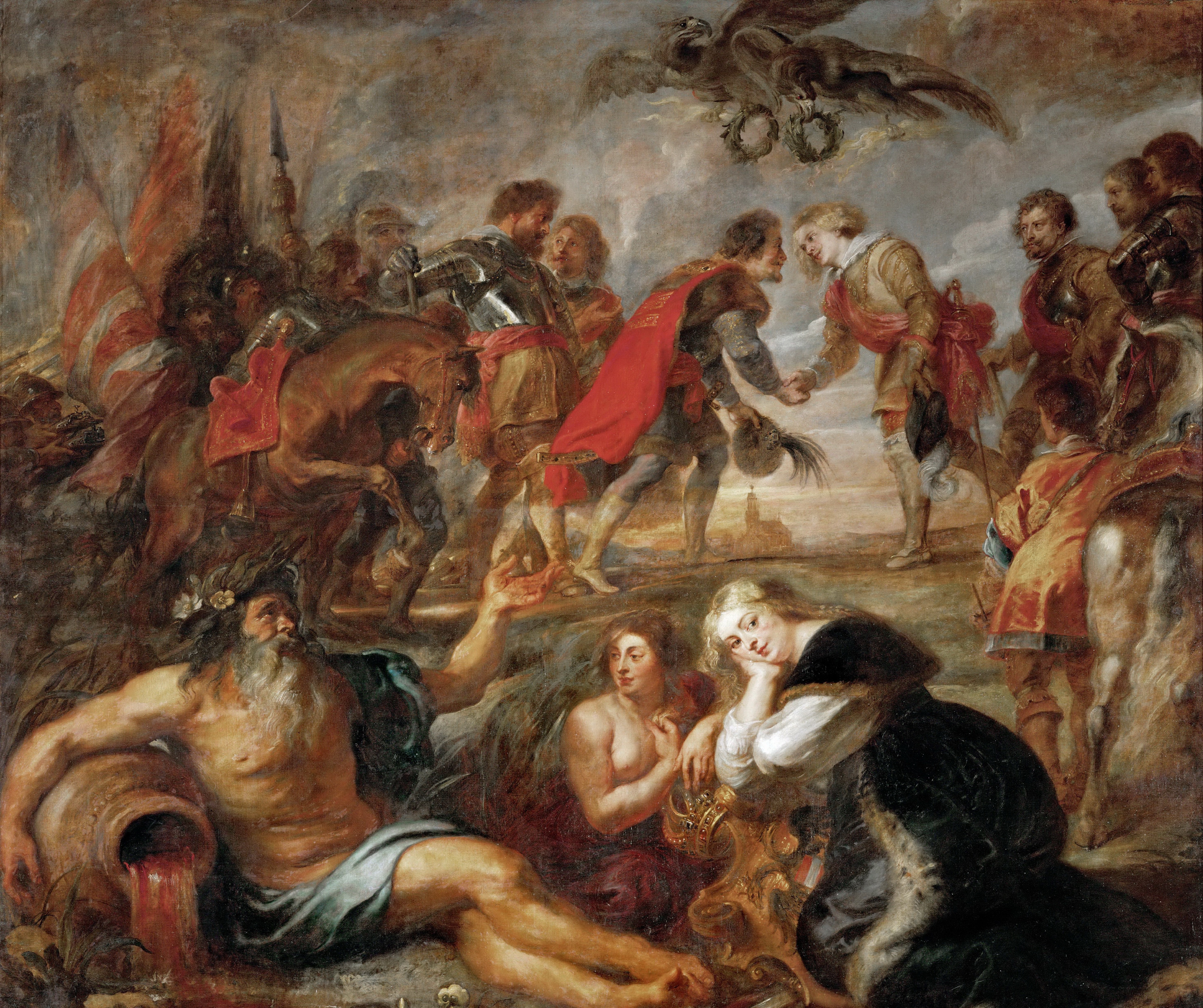 Emperor Ferdinand III Meets Cardinal Infant Ferdinand Before the Battle of Noerdlingen